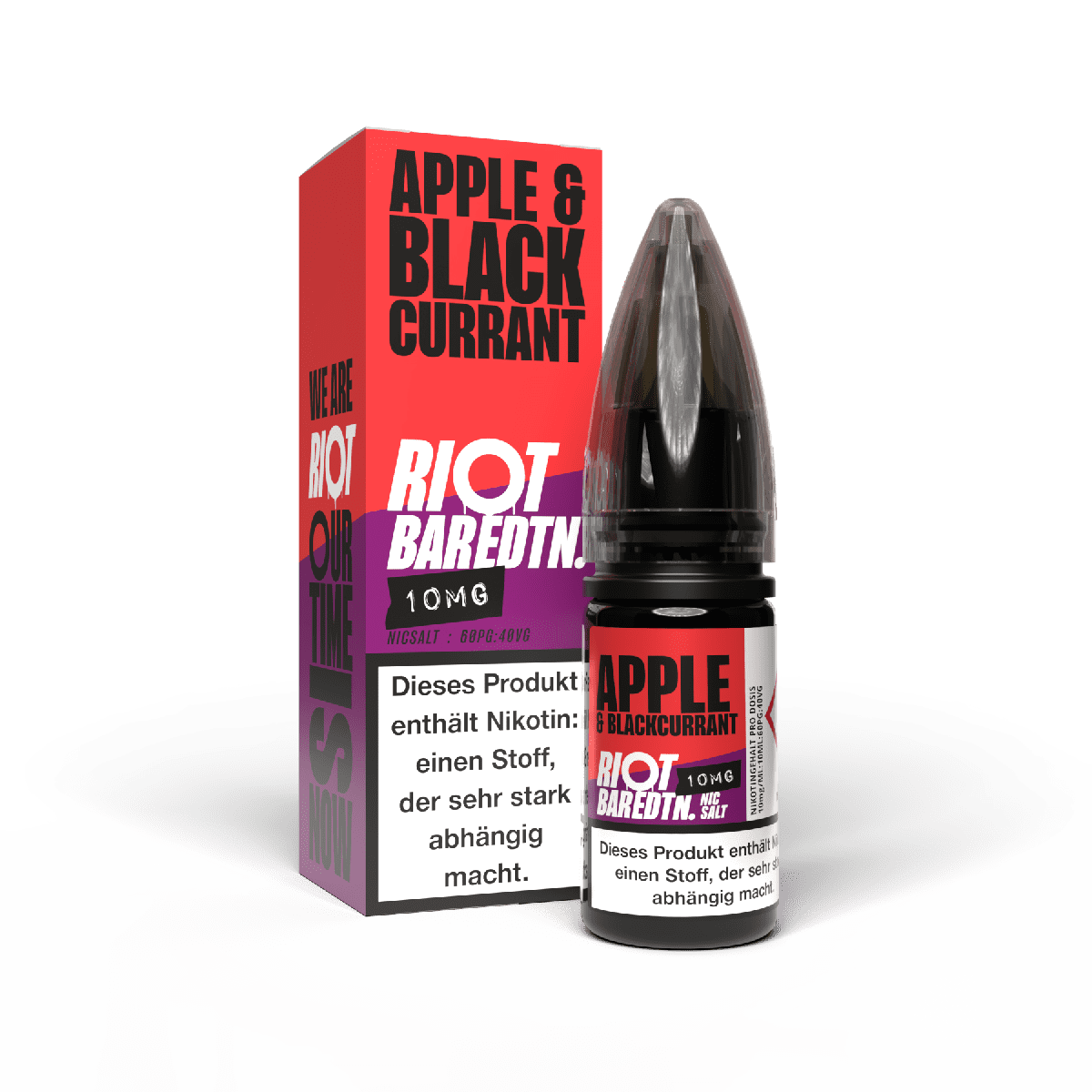 Riot Squad Nikotinsalz - Apple & Blackcurrant - Liquid 10mg 10ml