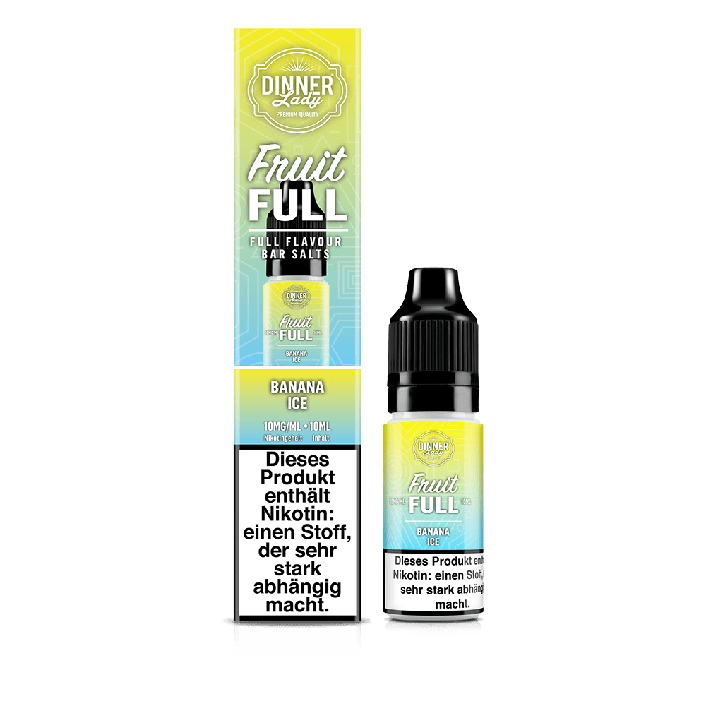 Dinner Lady Fruit Full Nikotinsalz - Banana Ice - 10ml Liquid 10mg