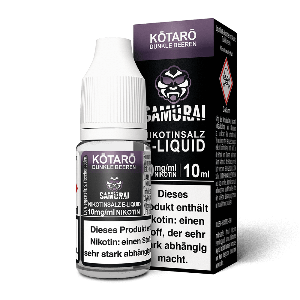Samurai Nikotinsalz - Kotaro Dunkle Beeren - Liquid 10mg 10ml