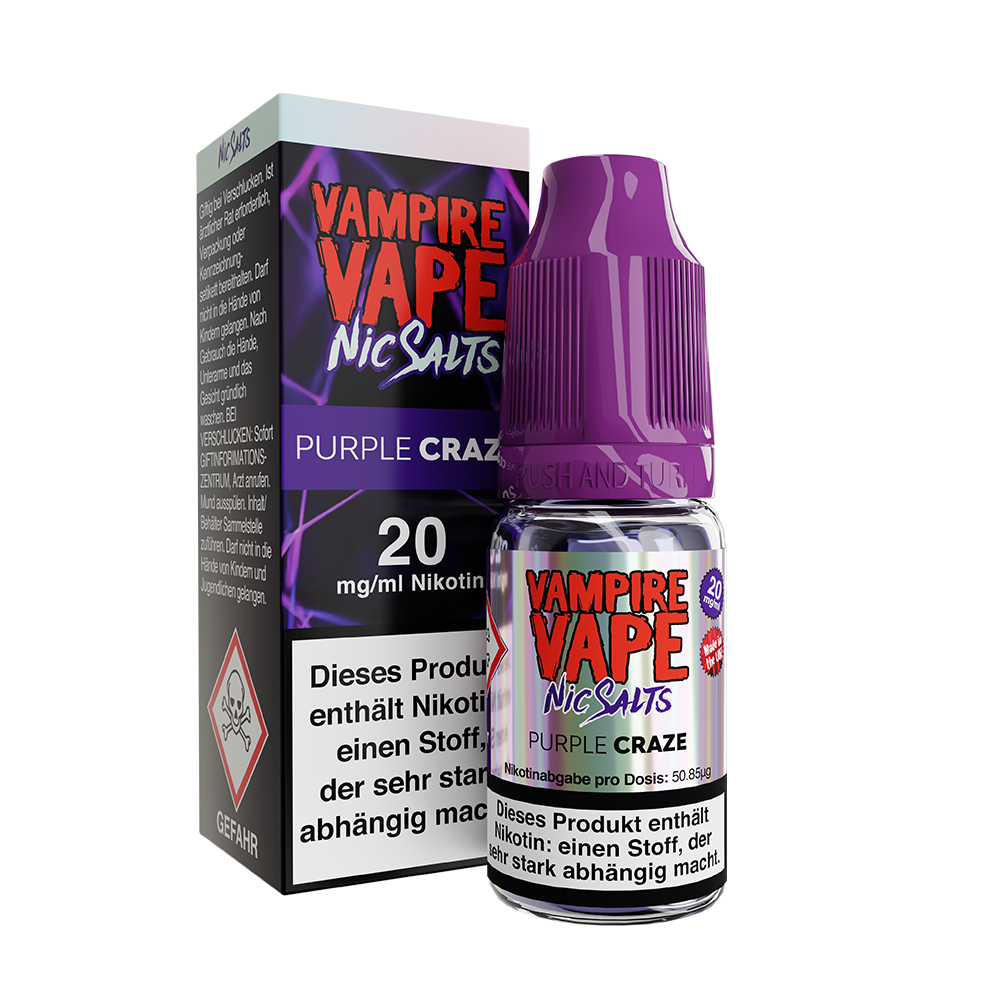 Vampire Vape Nikotinsalz - Purple Craze Ice - Liquid 10mg 10ml