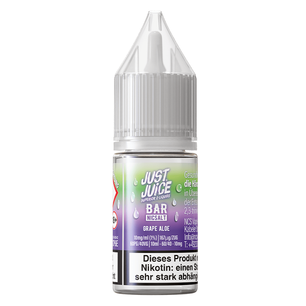 Just Juice Nikotinsalz - Grape Aloe - 10ml Liquid 10mg
