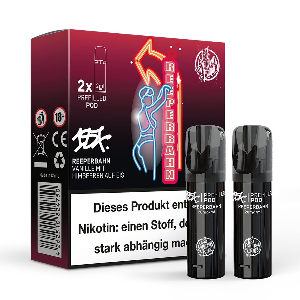 2x 187 Strassenbande Einweg Pod - Repperbahn - 20mg Nikotinsalz 2ml