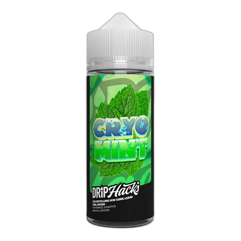Drip Hacks Longfill - Cryo Mint - 10ml Aroma in 120ml Flasche