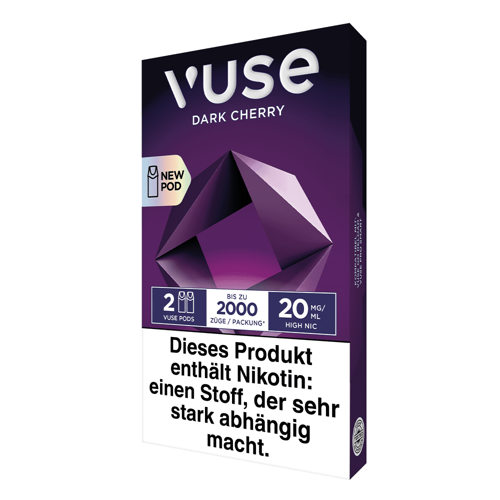 2x Vuse Pod Dark Cherry Nic Salts 20mg