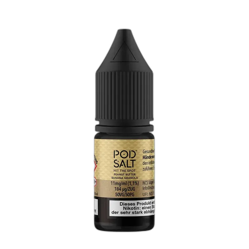 Pod Salt Fusion - Peanut Butter Banana Granola Bar - 10ml Liquid 11mg Nikotinsalz