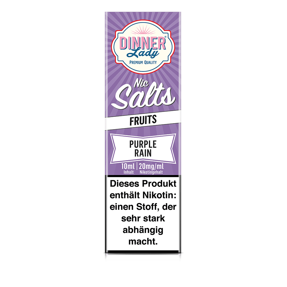 Dinner Lady Nikotinsalz - Purple Rain - 50/50 10ml Liquid 20mg
