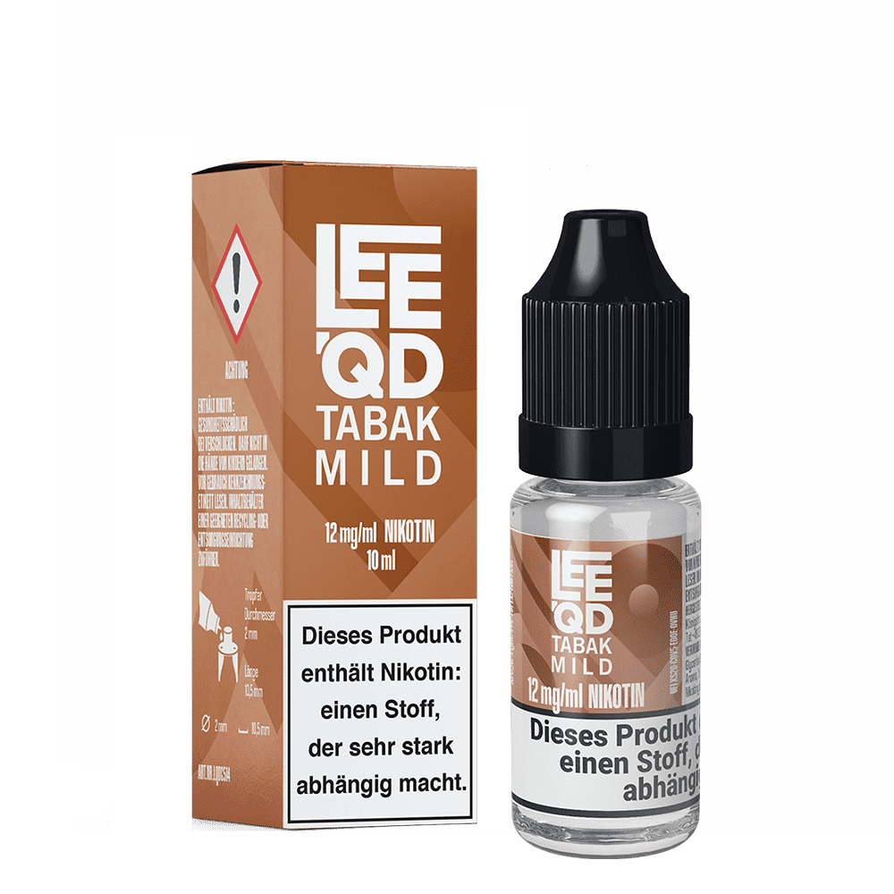 LEEQD Liquid - Tobacco Tabak mild - 12mg 10ml LEEQD Liquid - Tobacco Tabak mild - 12mg 10ml