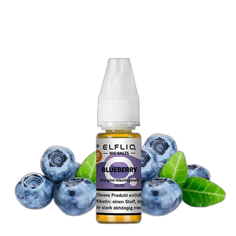 Elfliq by Elfbar Nikotinsalz - Blueberry - Liquid 10mg 10ml Elfliq by Elfbar Nikotinsalz - Blueberry - Liquid 10mg 10ml