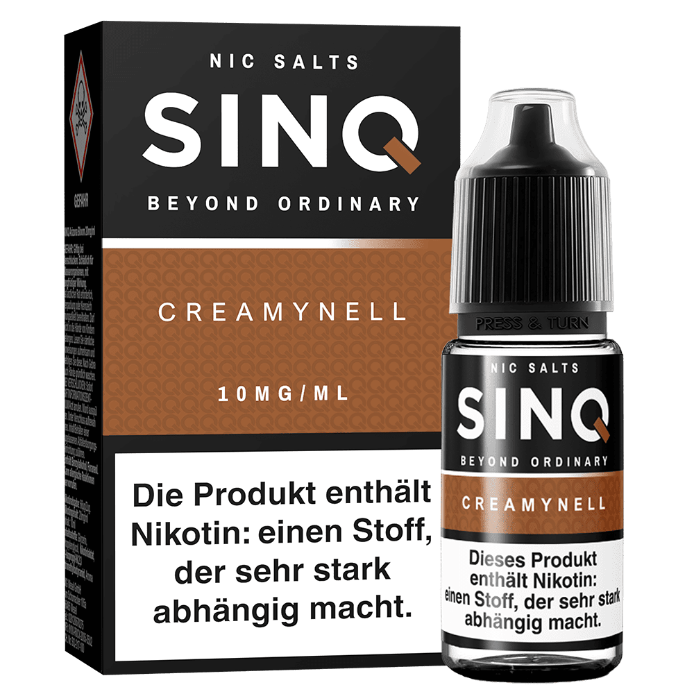 SINQ Nikotinsalz - Creamynell - 10ml Liquid 10mg SINQ Nikotinsalz - Creamynell - 10ml Liquid 10mg