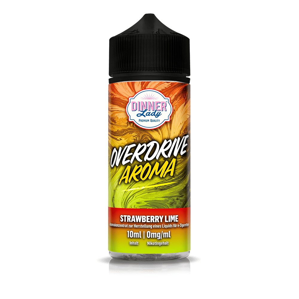 Dinner Lady Overdrive Longfill - Strawberry Lime - 10ml in 120ml Flasche