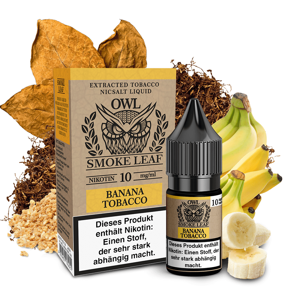 OWL Smoke Leaf Nikotinsalz - Banana Tobacco - 10ml Liquid 10mg