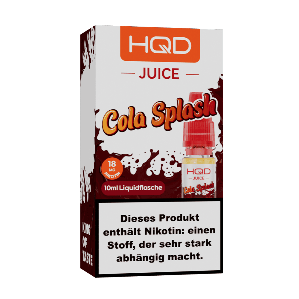HQD Juice Nikotinsalz - Cola Splash - 10ml Liquid 18mg