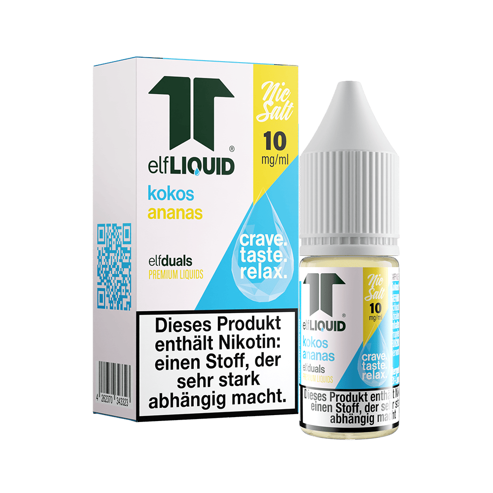Elf-Liquid Nikotinsalz - Kokos Ananas - 10ml Liquid 10mg
