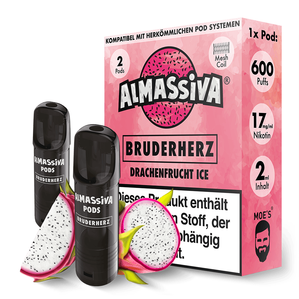 2x Almassiva Einweg Pod - Bruderherz - 17mg 2ml