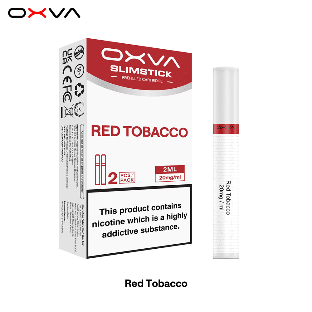 2x OXVA Slimstick Einweg Pod - Red Tobacco - 20mg Nikotinsalz 2ml