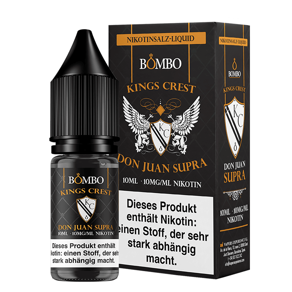 Kings Crest Nikotinsalz - Don Juan Supra - 10ml Liquid 10mg Kings Crest Nikotinsalz - Don Juan Supra - 10ml Liquid 10mg