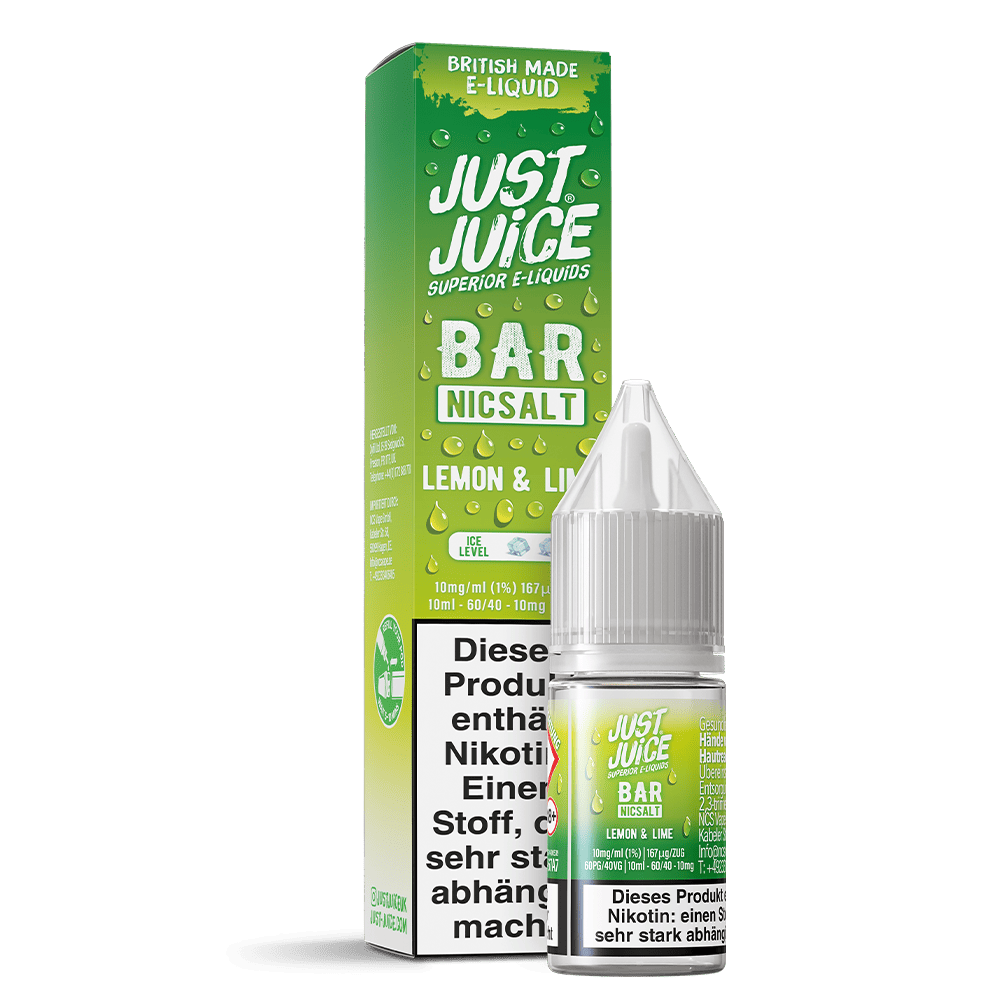 Just Juice Nikotinsalz - Lemon & Lime - 10ml Liquid 10mg