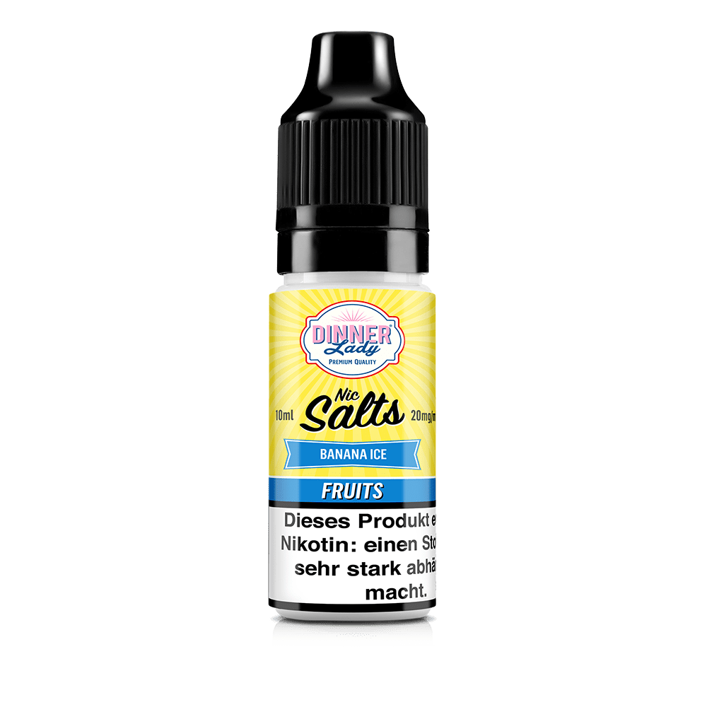 Dinner Lady Nikotinsalz - Banana Ice - 50/50 10ml Liquid 20mg