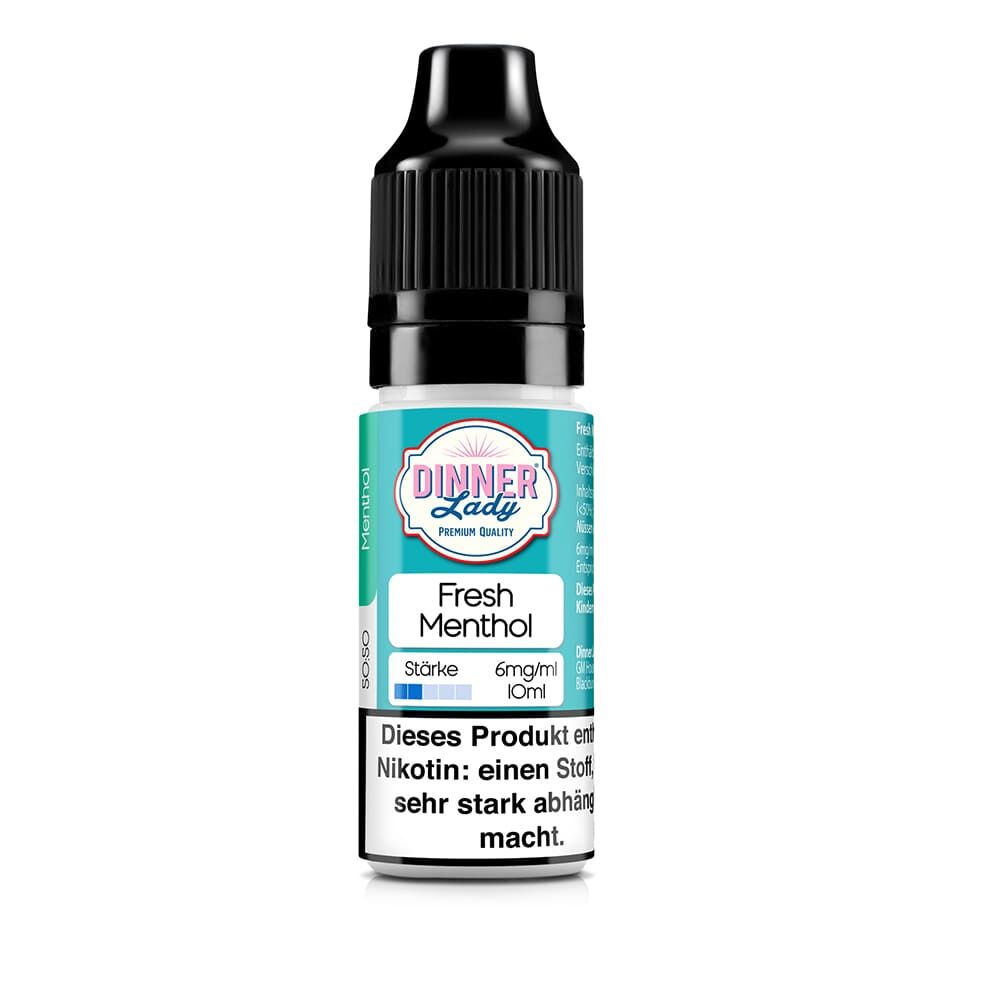 Dinner Lady Liquid - Fresh Menthol - 50/50 10ml 6mg Dinner Lady Liquid - Fresh Menthol - 50/50 10ml 6mg