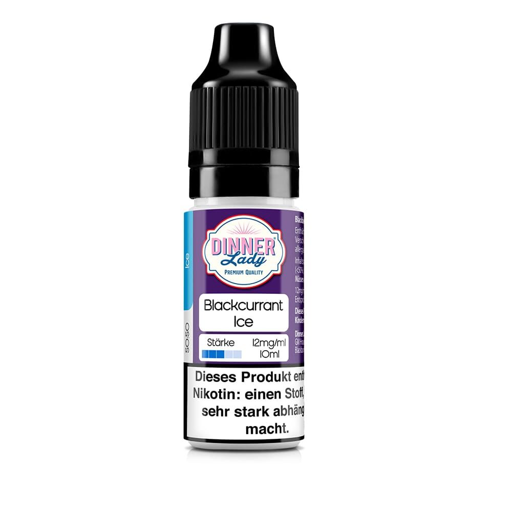 Dinner Lady Liquid - Blackcurrant Ice - 50/50 10ml 12mg