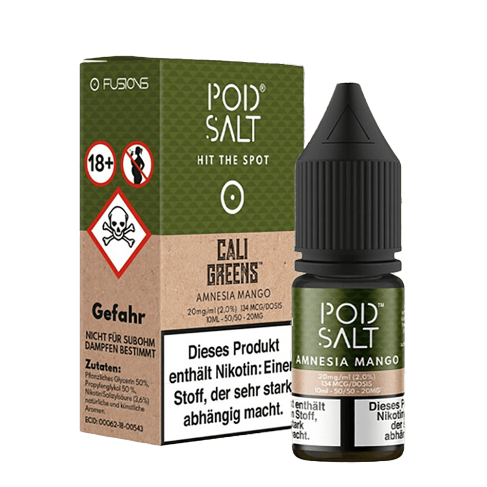 Pod Salt Fusion - Amnesia Mango - 10ml Liquid 20mg Nikotinsalz
