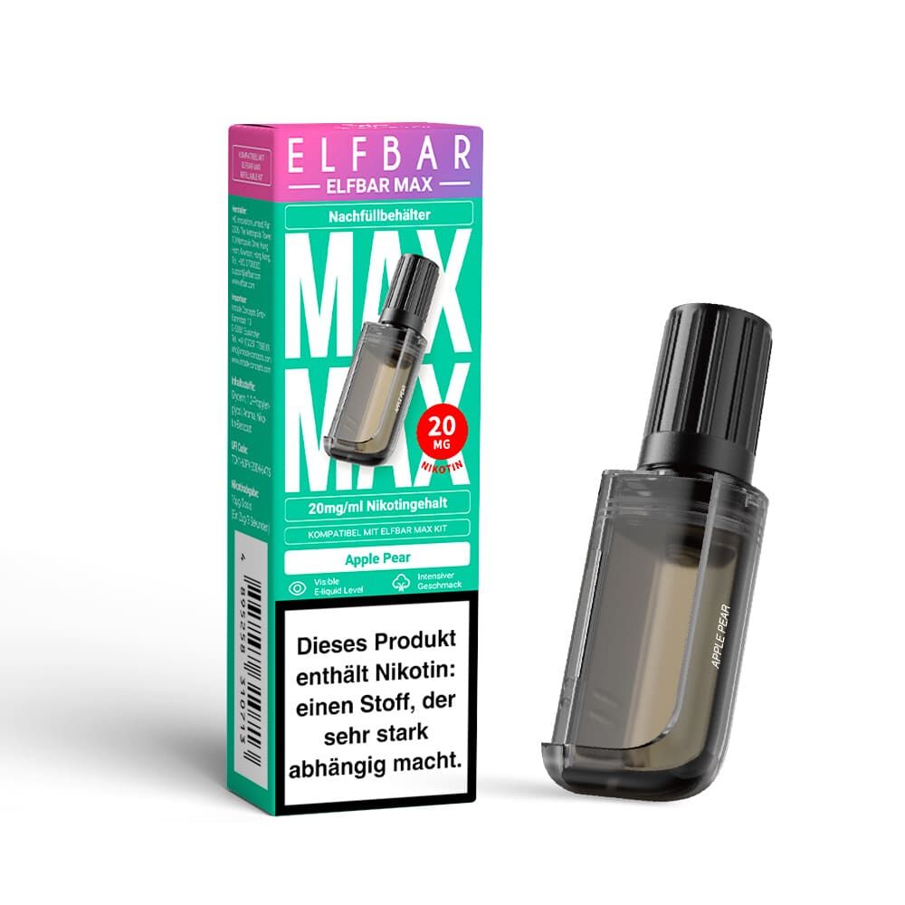 Elfbar MAX Refill Pod - Apple Pear - 20mg Nikotinsalz 10ml