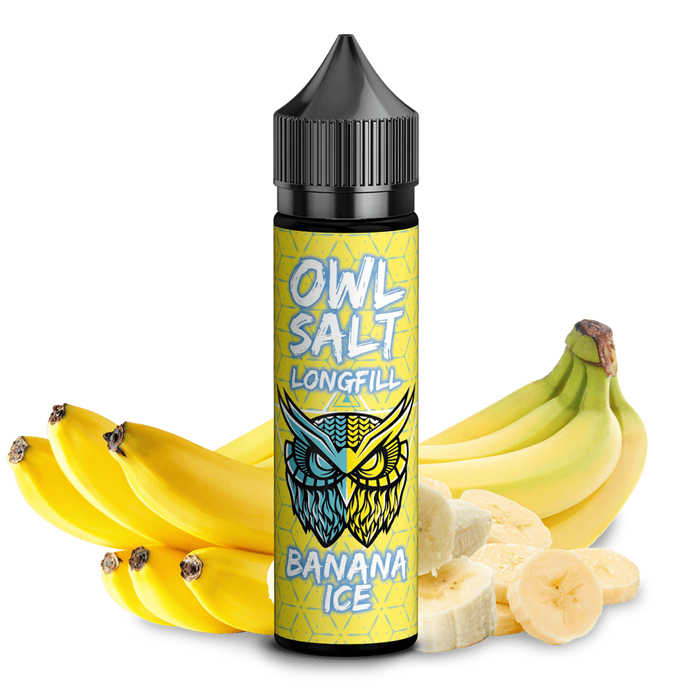OWL Salt Aroma Longfill - Banana Ice - 10ml in 60ml Flasche