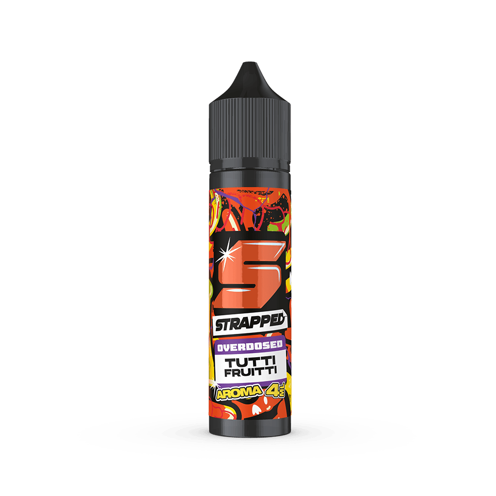 Strapped Longfill - Tutti Fruitti - Overdosed 4ml Aroma in 60ml Flasche Strapped Longfill - Tutti Fruitti - Overdosed 4ml Aroma in 60ml Flasche
