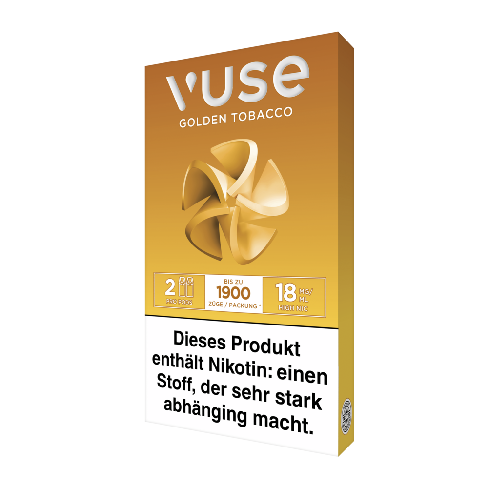 2x Vuse Pod Golden Tobacco Nic Salts 18mg