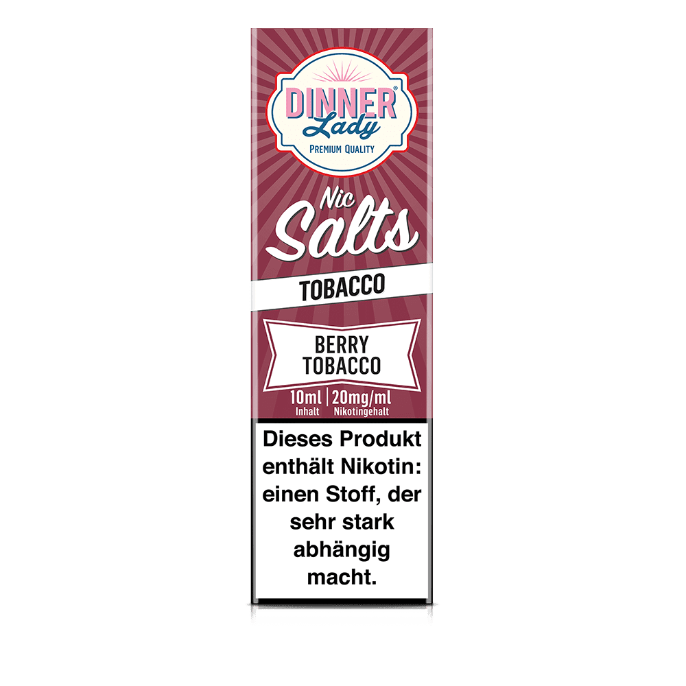 Dinner Lady Nikotinsalz - Berry Tobacco - 50/50 10ml Liquid 20mg