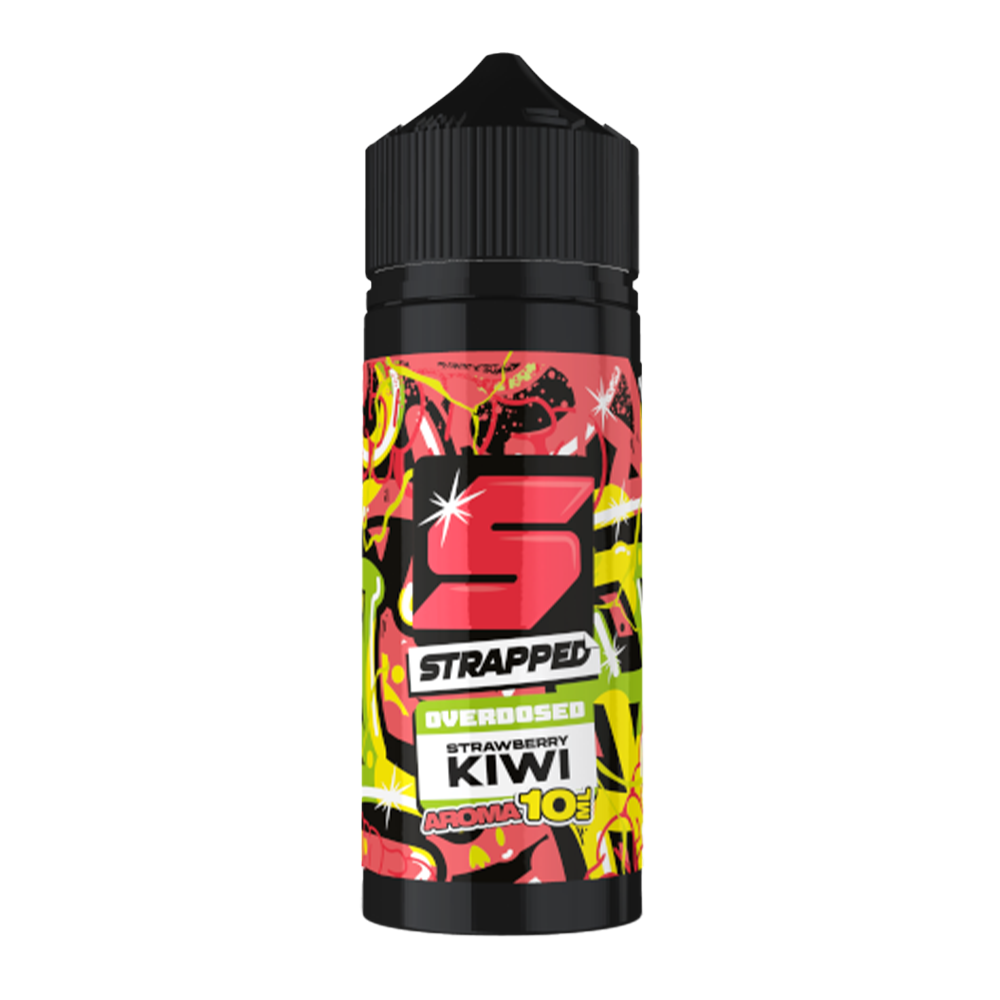 Strapped Longfill - Strawberry Kiwi - Overdosed 10ml Aroma in 120ml Flasche