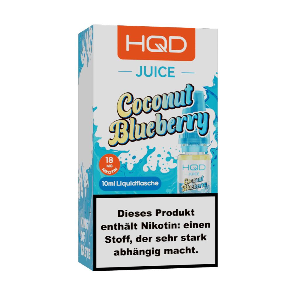 HQD Juice Nikotinsalz - Coconut Blueberry - 10ml Liquid 18mg