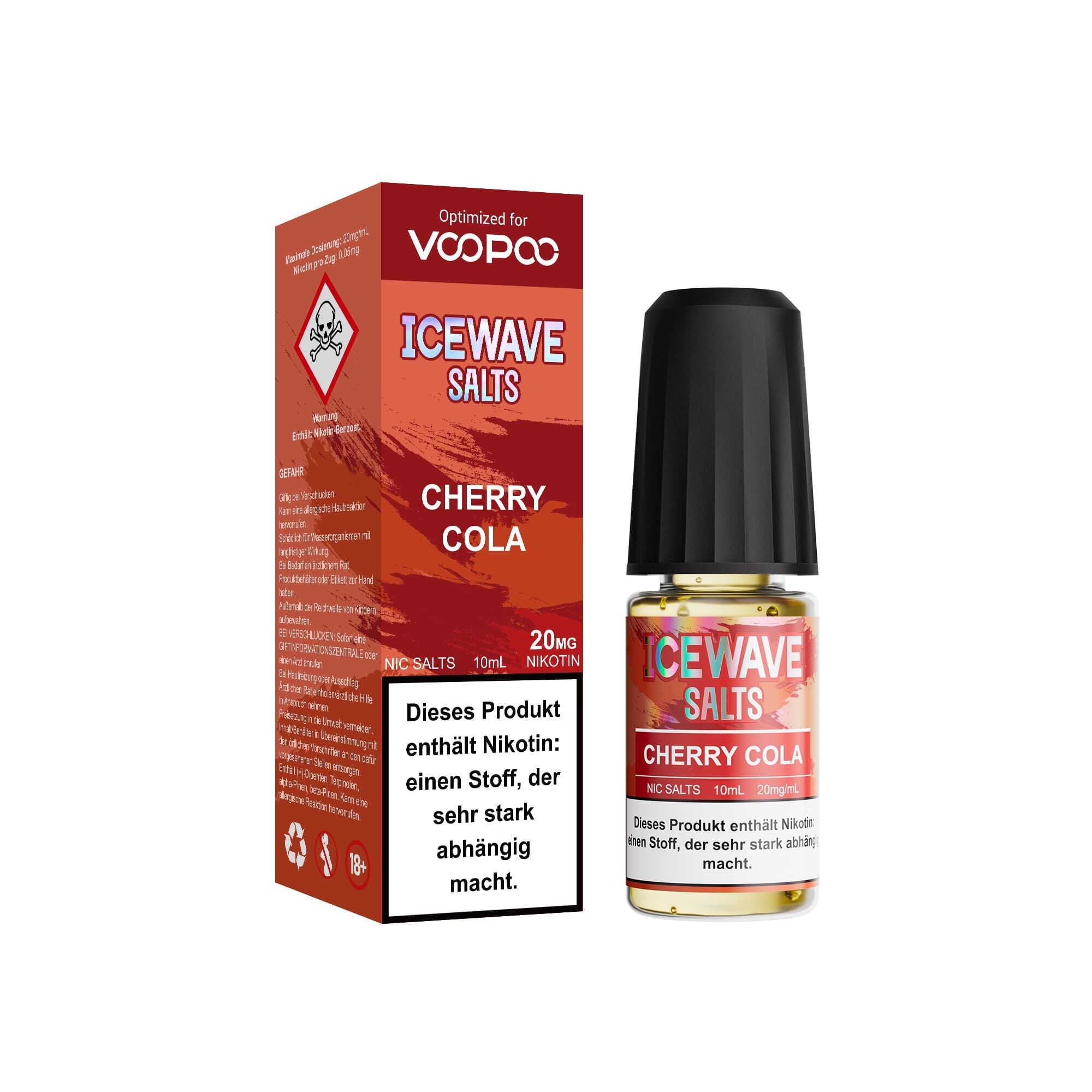 Icewave Nikotinsalz - Cherry Cola - 10ml Liquid 20mg