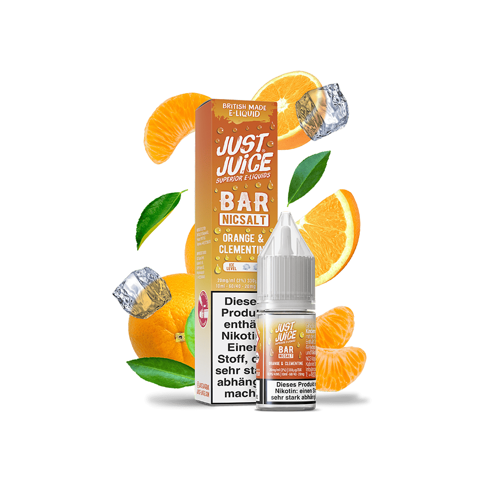 Just Juice Nikotinsalz - Orange & Clementine - 10ml Liquid 20mg Just Juice Nikotinsalz - Orange & Clementine - 10ml Liquid 20mg