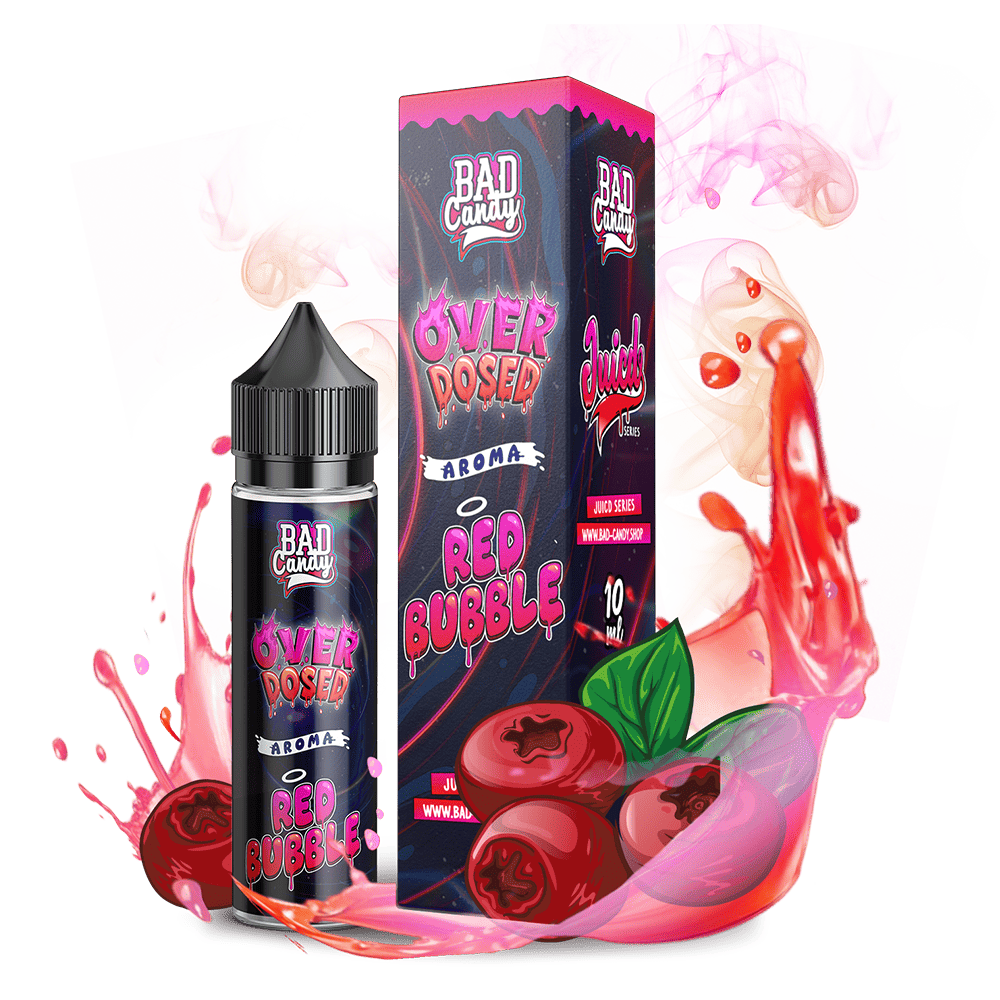 Bad Candy Longfill - Red Bubble - Overdosed 10ml Aroma in 60 ml Flasche