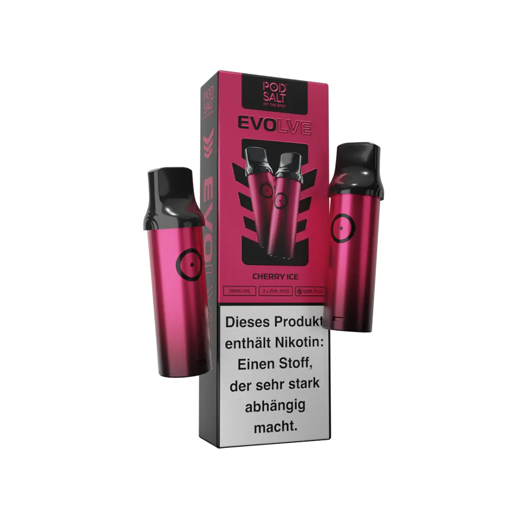 2x Pod Salt Evolve Einweg Pod - Cherry Ice - 20mg Nikotinsalz 2ml