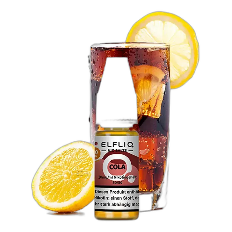 Elfliq by Elfbar Nikotinsalz - Cola - Liquid 10mg 10ml Elfliq by Elfbar Nikotinsalz - Cola - Liquid 10mg 10ml