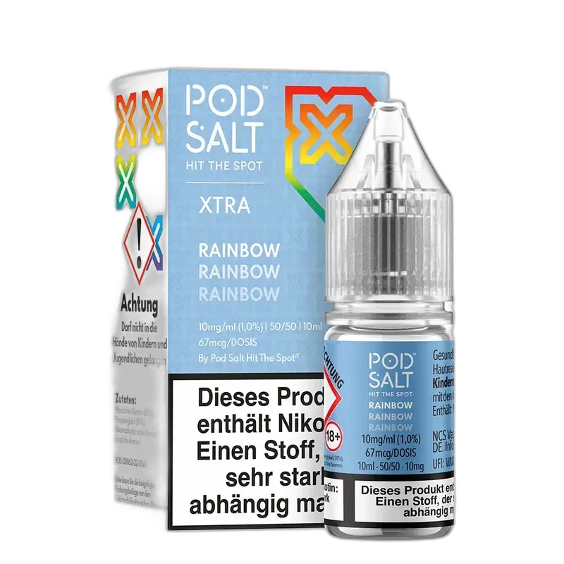 Pod Salt Xtra Nikotinsalz - Rainbow - 10ml Liquid 10mg