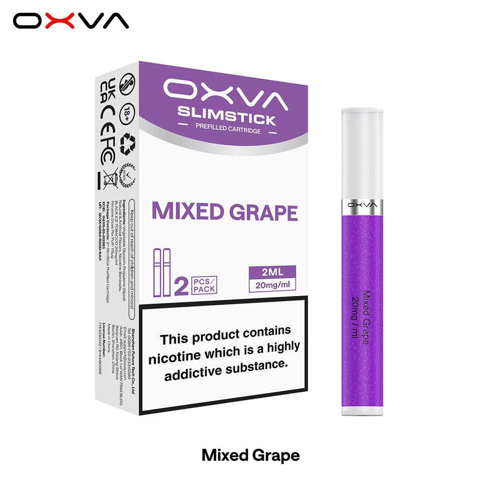 2x OXVA Slimstick Einweg Pod - Mixed Grape - 20mg Nikotinsalz 2ml