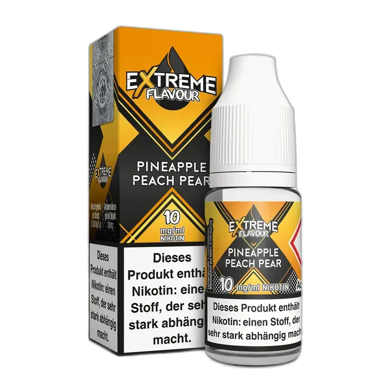 Extreme Flavour - Pineapple Peach Pear - Overdosed Liquid 10mg 10ml HYBRID NICSALT