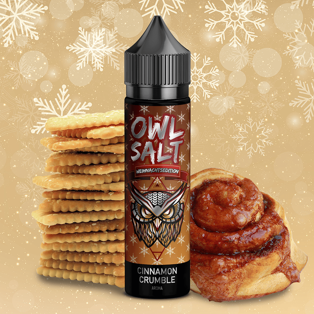 OWL Salt Aroma Longfill Weihnachtsedition - Cinnamon Crumble 10ml in 60ml Flasche
