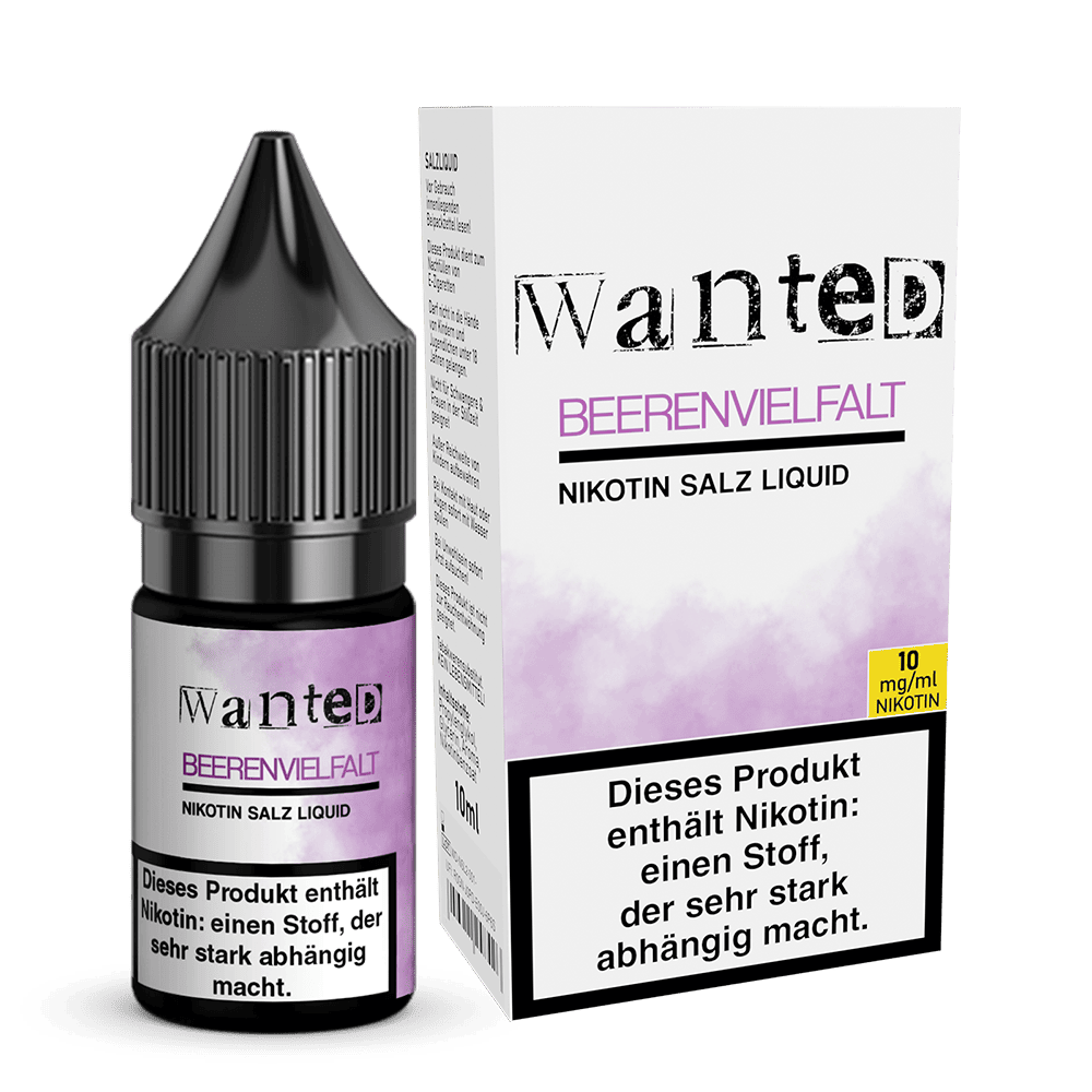 Wanted Nikotinsalz - Beerenvielfalt - Overdosed 10ml Liquid 10mg