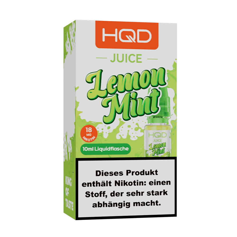 HQD Juice Nikotinsalz - Lemon Mint - 10ml Liquid 18mg