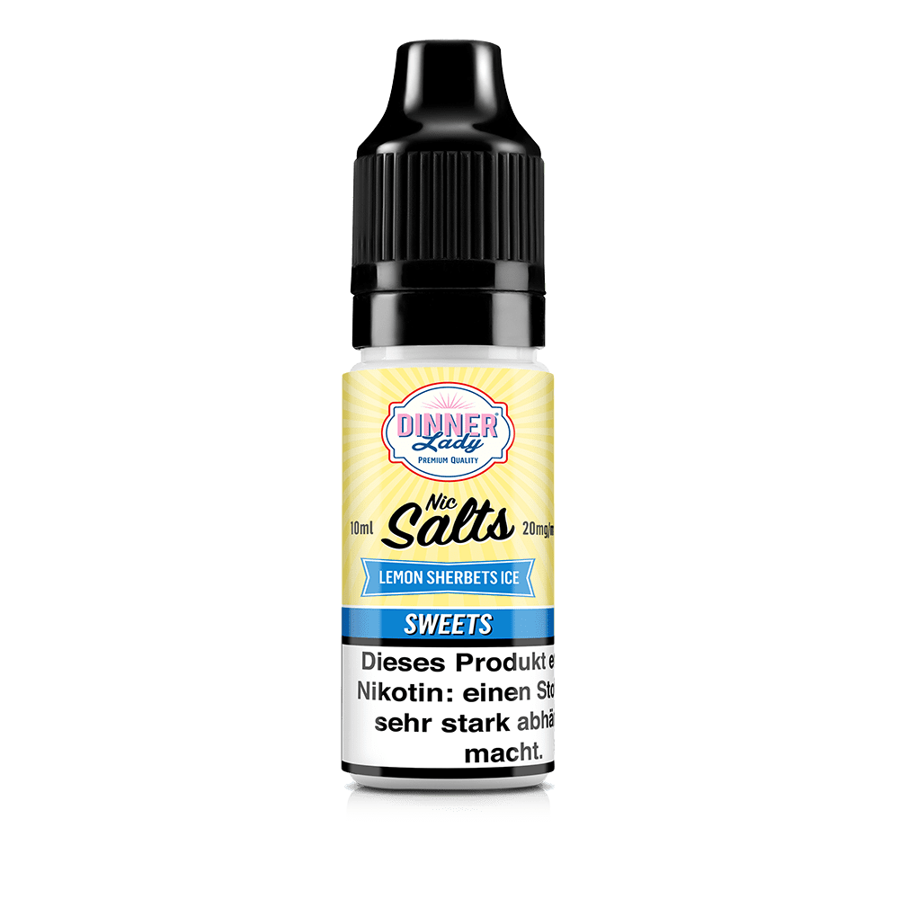 Dinner Lady Nikotinsalz - Lemon Sherbets Ice - 50/50 10ml Liquid 20mg