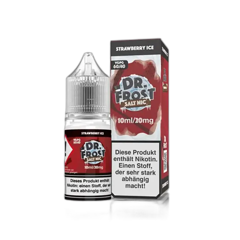 Dr. Frost Nikotinsalz - Ice Cold Strawberry - 10ml Liquid 20mg Dr. Frost Nikotinsalz - Ice Cold Strawberry - 10ml Liquid 20mg