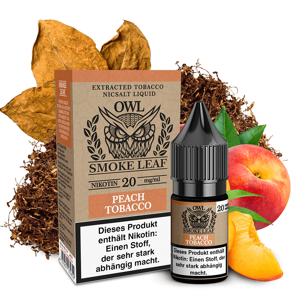 OWL Smoke Leaf Nikotinsalz - Peach Tobacco - 10ml Liquid 20mg