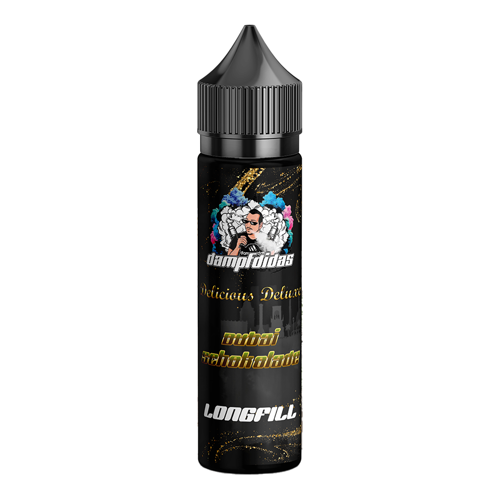 Dampfdidas Longfill - Dubai Schokolade - 10ml Aroma in 60ml Flasche