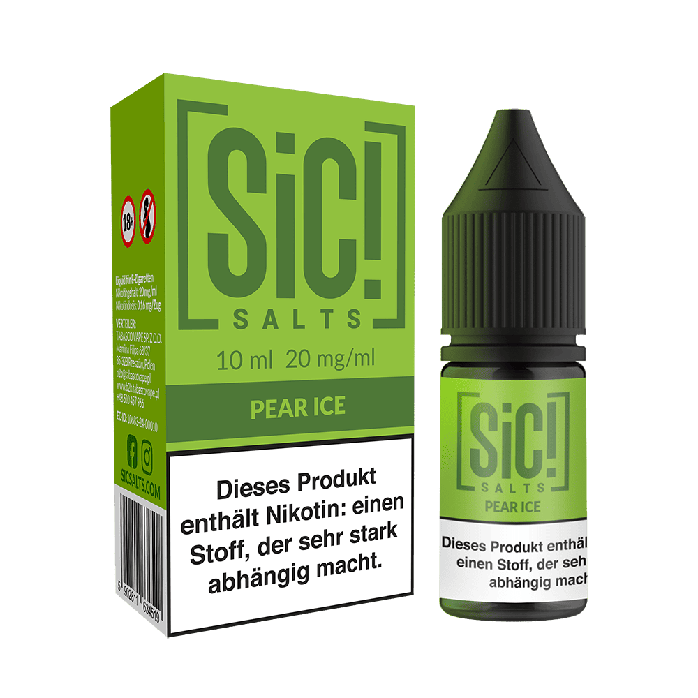 SIC Nikotinsalz - Pear Ice -10ml Liquid 20mg