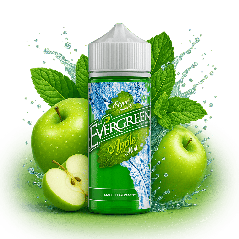 Evergreen Longfill - Apple Mint - 8ml Aroma in 120ml Flasche