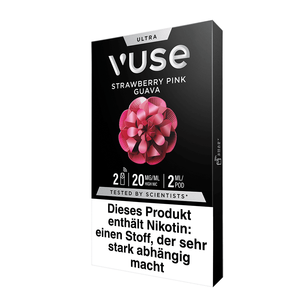 2x Vuse Ultra Pods Strawberry Pink Guava 20mg